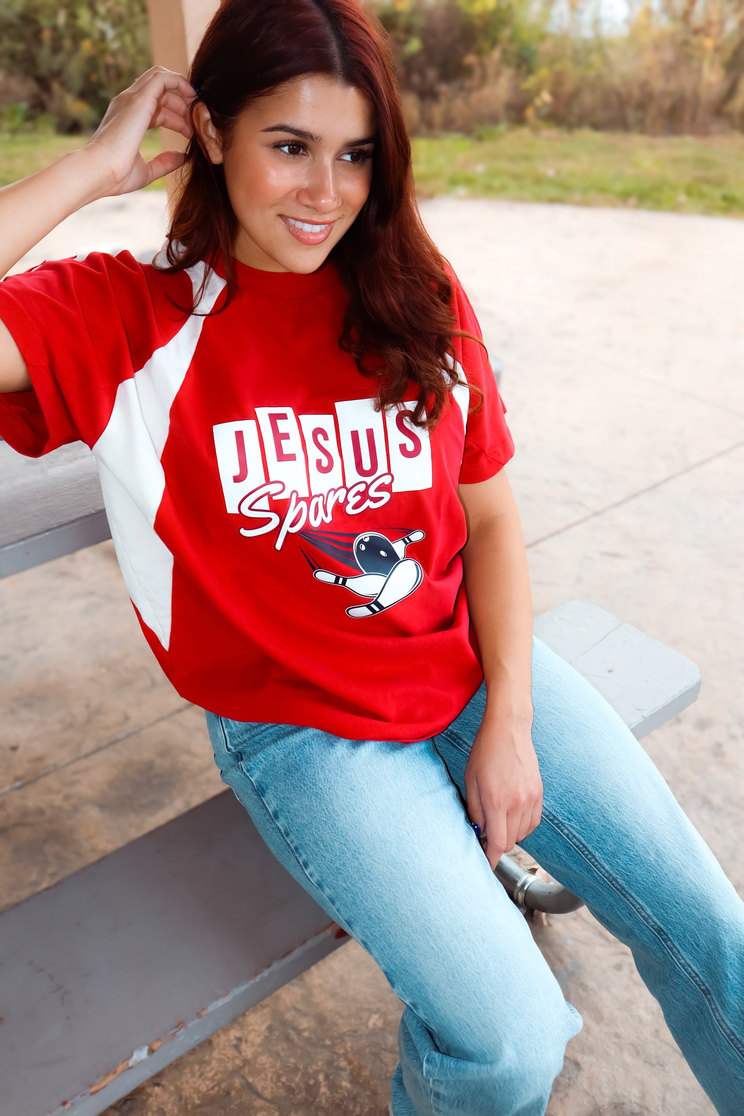 Bowling Tee - Jesus Spares