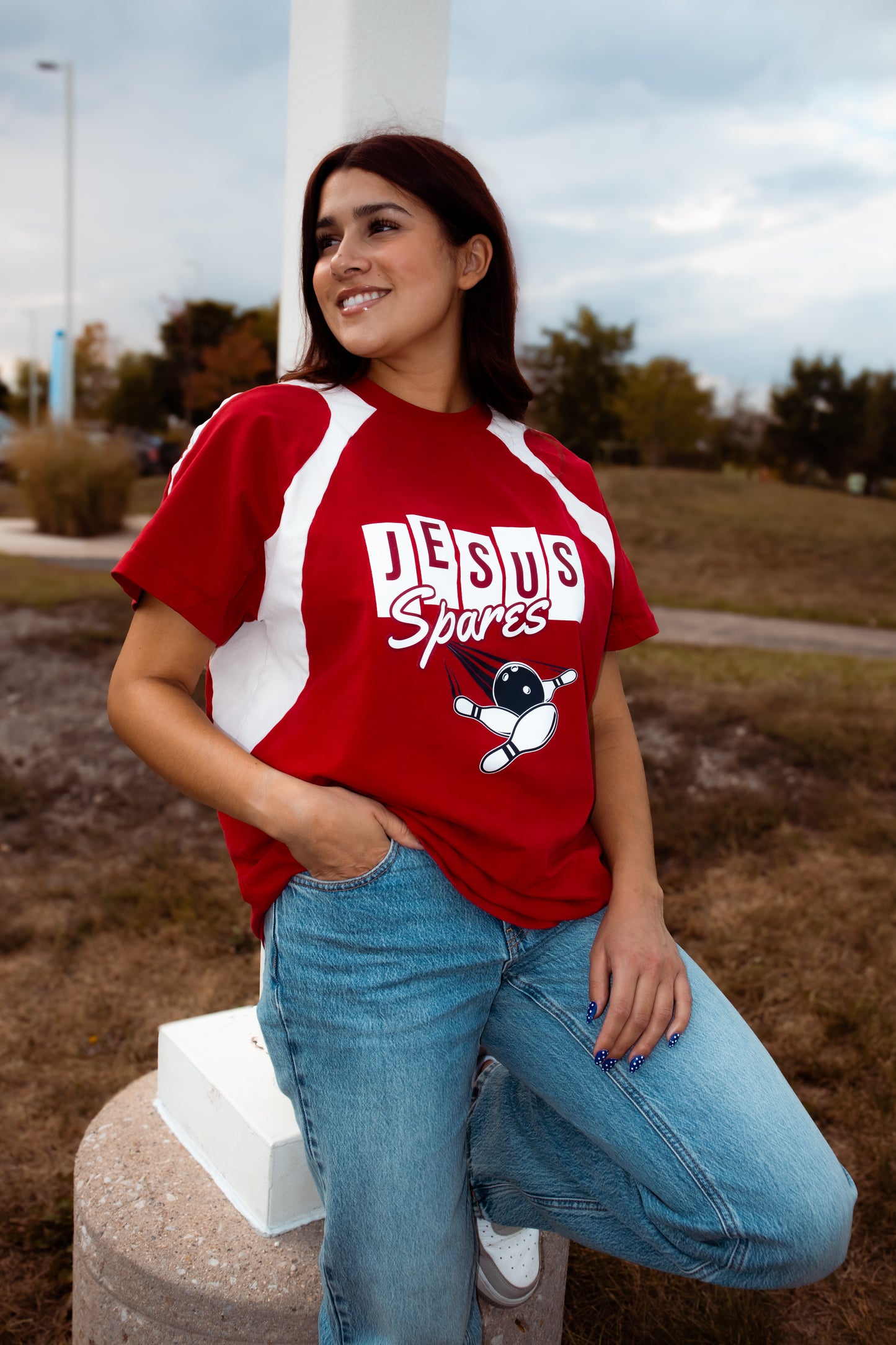 Bowling Tee - Jesus Spares